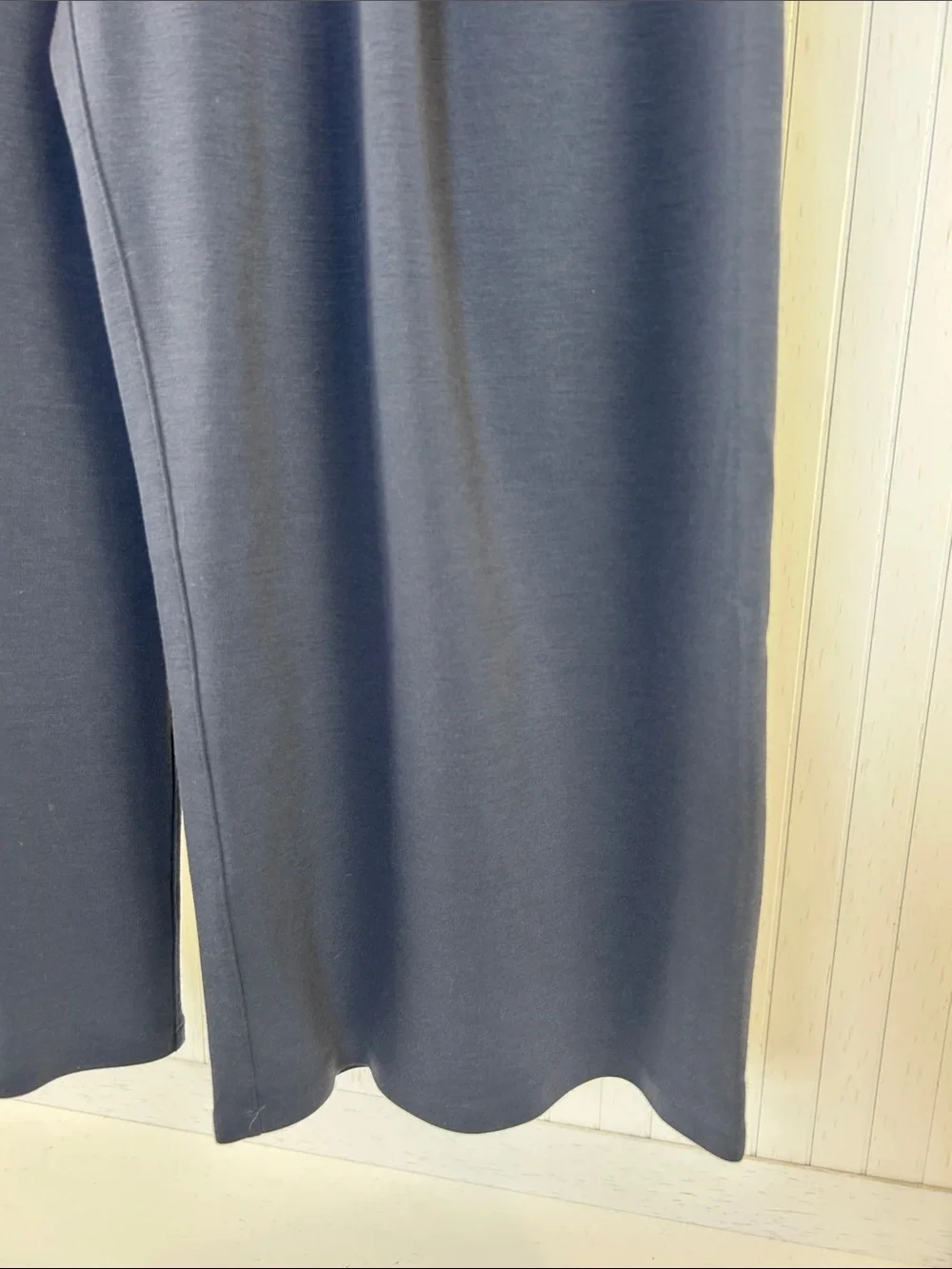 Lululemon Wide Leg Crop Pants Blue Gray Pull On Size 8